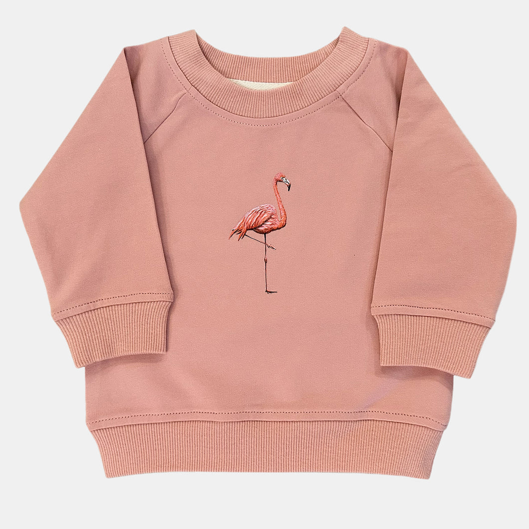 Baby sweater flamingo pink