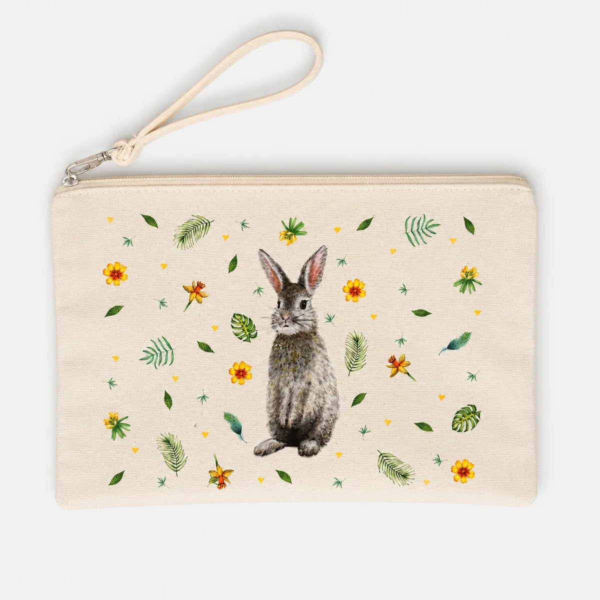 Canvas etui konijn