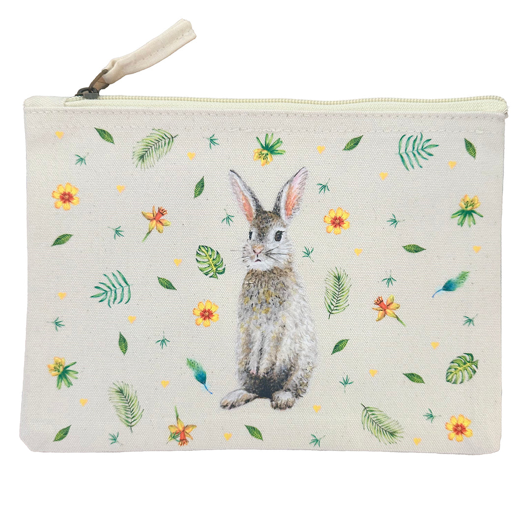 Canvas etui konijn