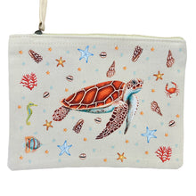 Afbeelding in Gallery-weergave laden, Canvas etui zeeschildpad
