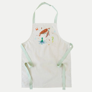 Canvas kids schort ocean