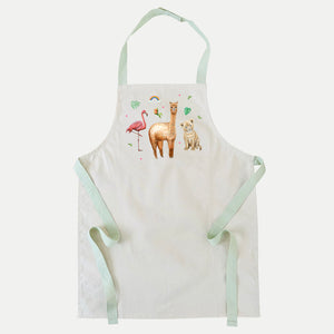 Canvas kids schort tropical