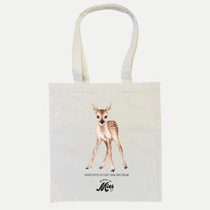 Canvas tote bag hertje