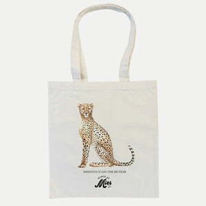 Canvas tote bag cheetah