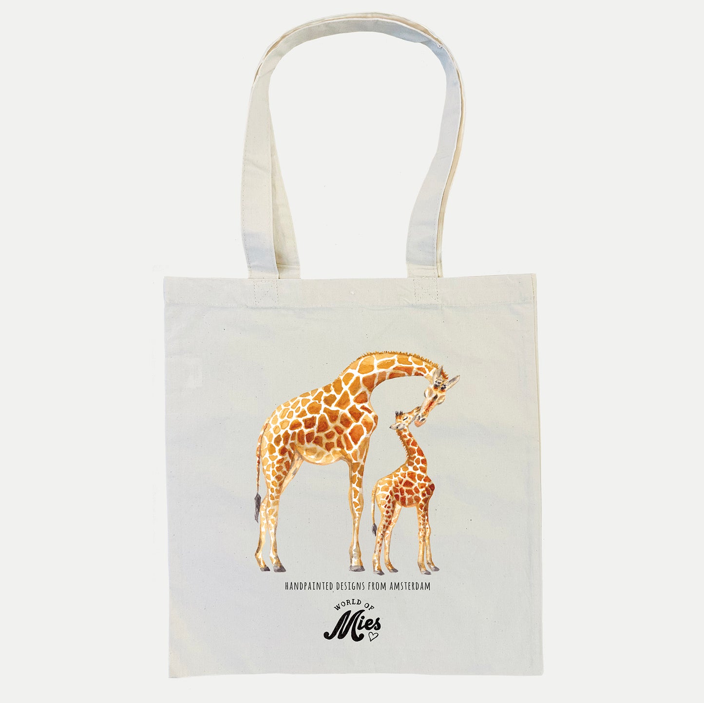 Canvas tote bag giraf