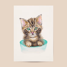 Afbeelding in Gallery-weergave laden, Poster kat - Art print

