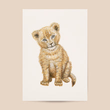 Afbeelding in Gallery-weergave laden, Poster leeuwtje - Art print
