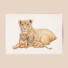 Afbeelding in Gallery-weergave laden, Poster mama leeuw - Art print
