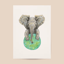 Afbeelding in Gallery-weergave laden, Poster olifant - Art print
