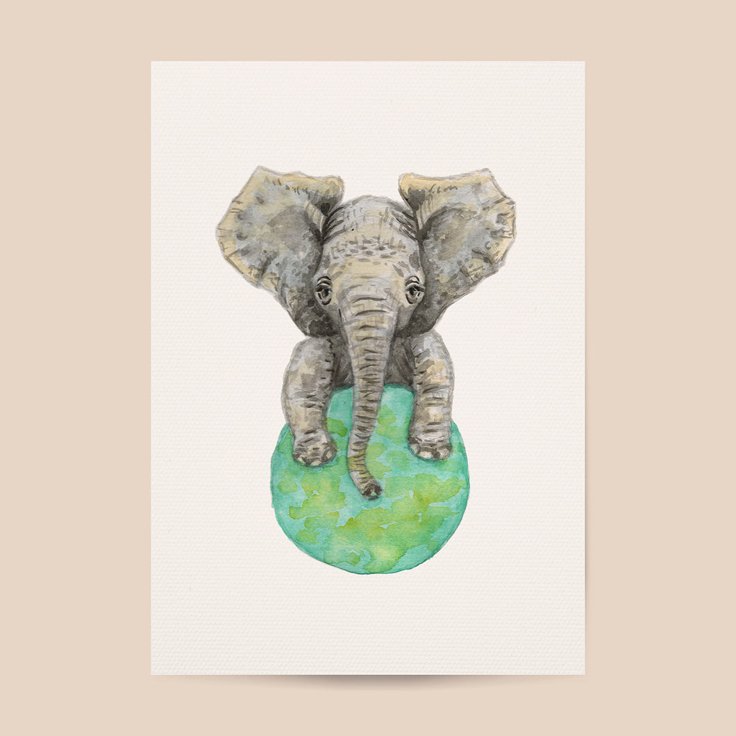 Poster olifant - Art print