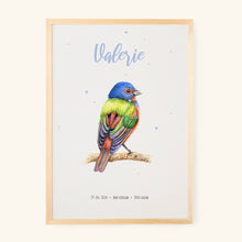 Afbeelding in Gallery-weergave laden, Poster gekleurd vogeltje - Art print
