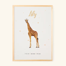 Load image into Gallery viewer, Poster giraffe
