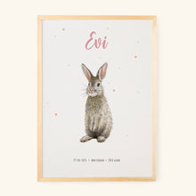 Afbeelding in Gallery-weergave laden, Poster konijn - Art print

