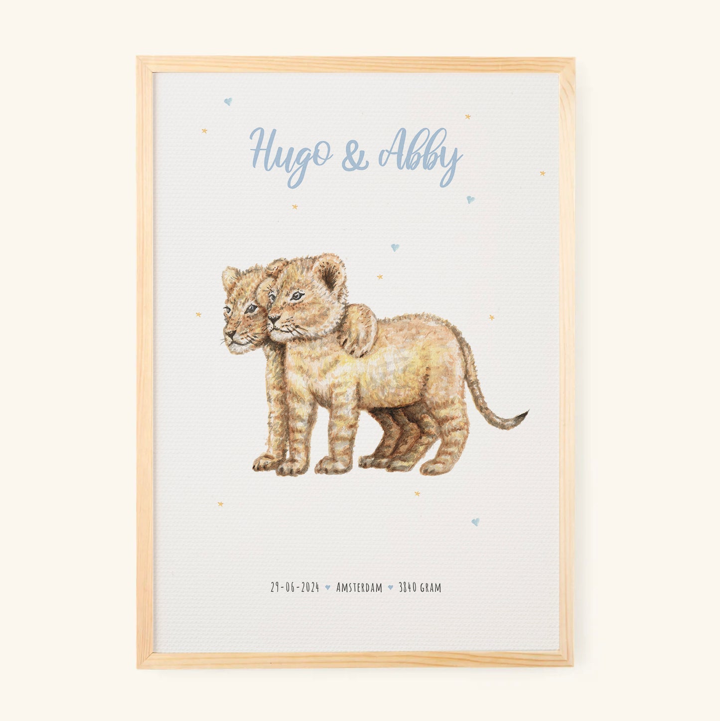Poster leeuwtjes - Art print