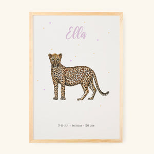 Poster luipaard - Art print