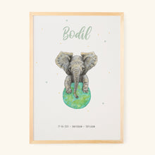 Afbeelding in Gallery-weergave laden, Poster olifant - Art print
