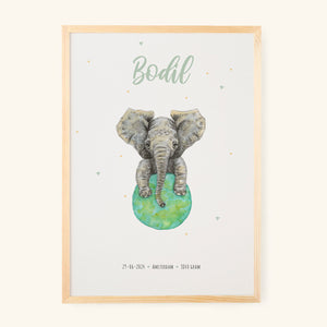 Poster olifant - Art print