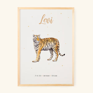 Poster tijger - Art print