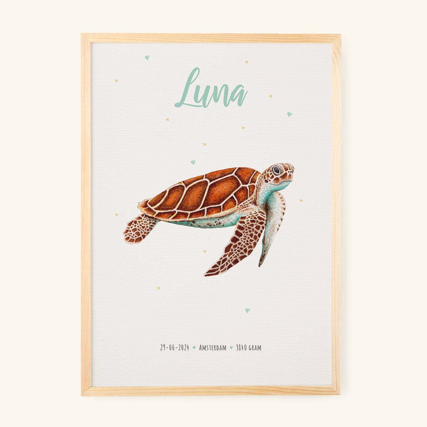 Poster zeeschildpad - Art print