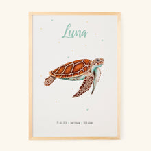 Afbeelding in Gallery-weergave laden, Poster zeeschildpad - Art print
