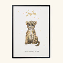 Afbeelding in Gallery-weergave laden, Poster baby luipaard - Art print
