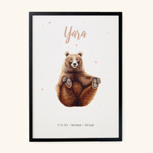 Load image into Gallery viewer, Poster brown bear
