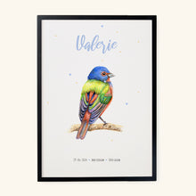 Afbeelding in Gallery-weergave laden, Poster gekleurd vogeltje - Art print

