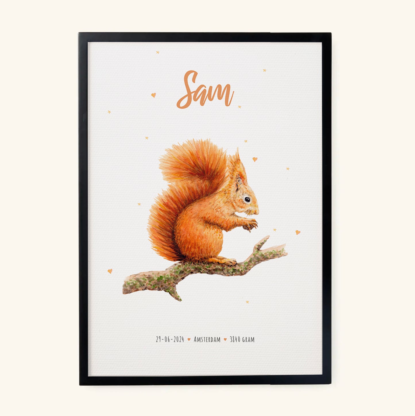 Poster eekhoorntje - Art print