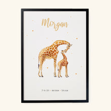 Load image into Gallery viewer, Poster giraffe
