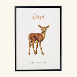 Poster hertje - Art print