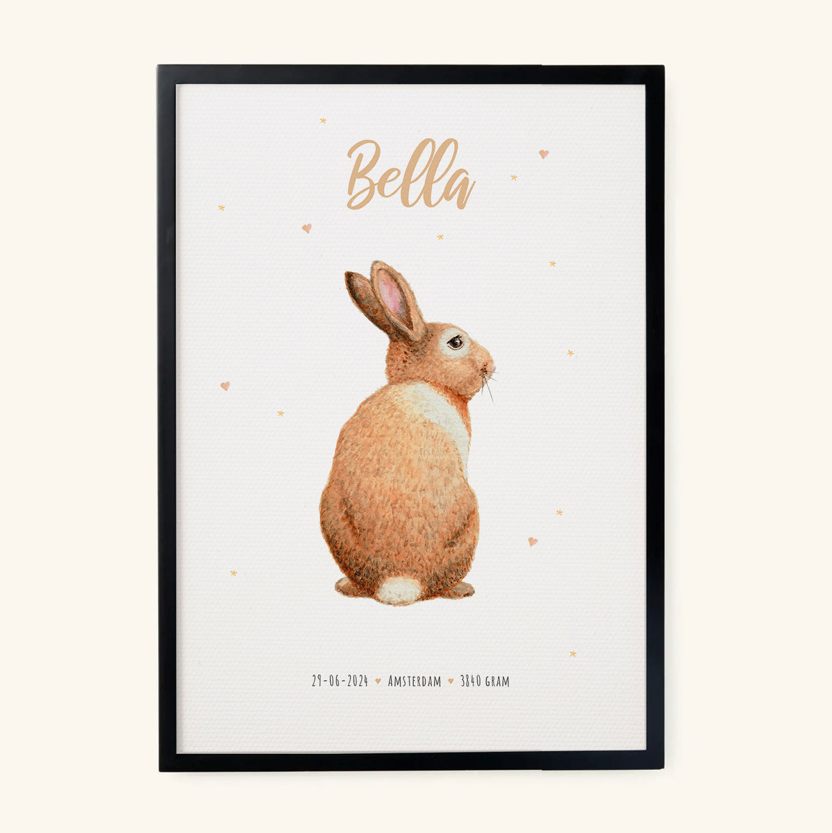Tierposter mit Kaninchen