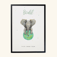 Afbeelding in Gallery-weergave laden, Poster olifant - Art print
