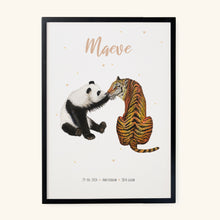 Afbeelding in Gallery-weergave laden, Poster panda en tijger - Art print
