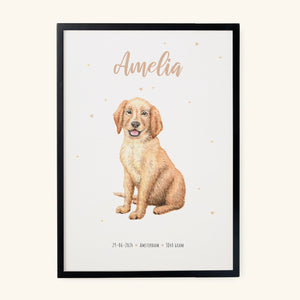 Poster puppy hond - Art print