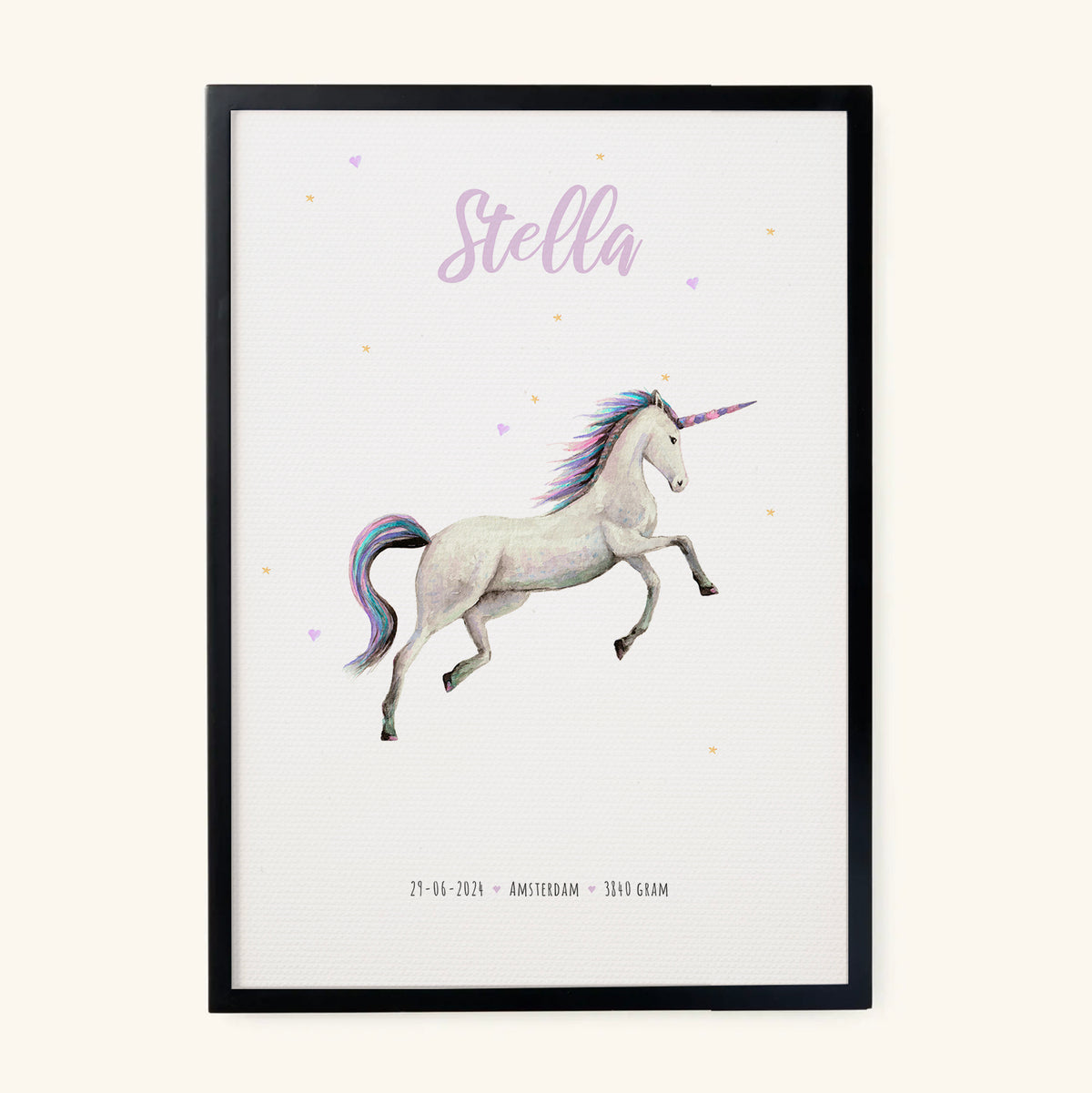 Tierposter mit Einhorn