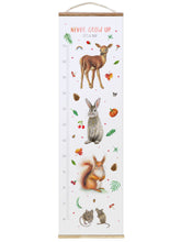 Load image into Gallery viewer, Personalised growth chart forest animals with name

