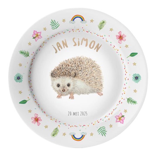Children's plate bear with name