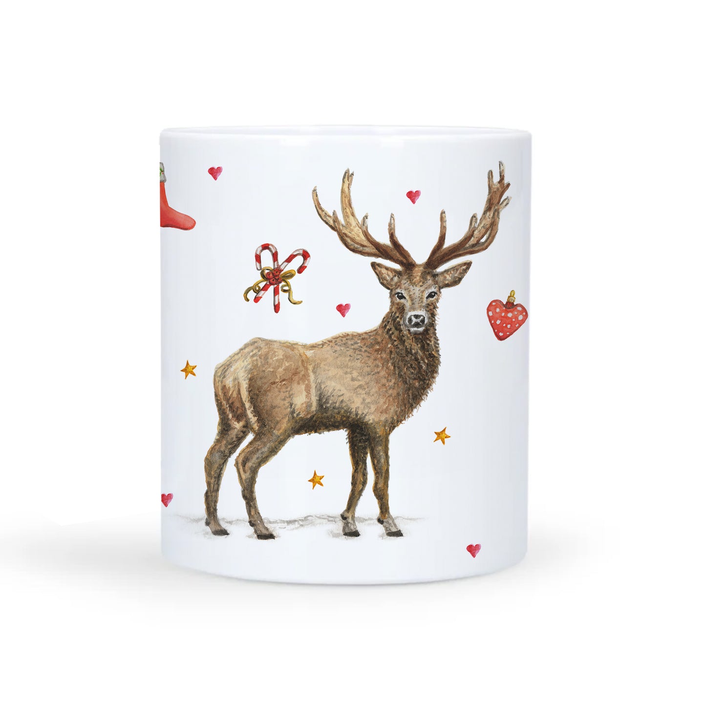 Kids personalized Christmas dinner name plate deer