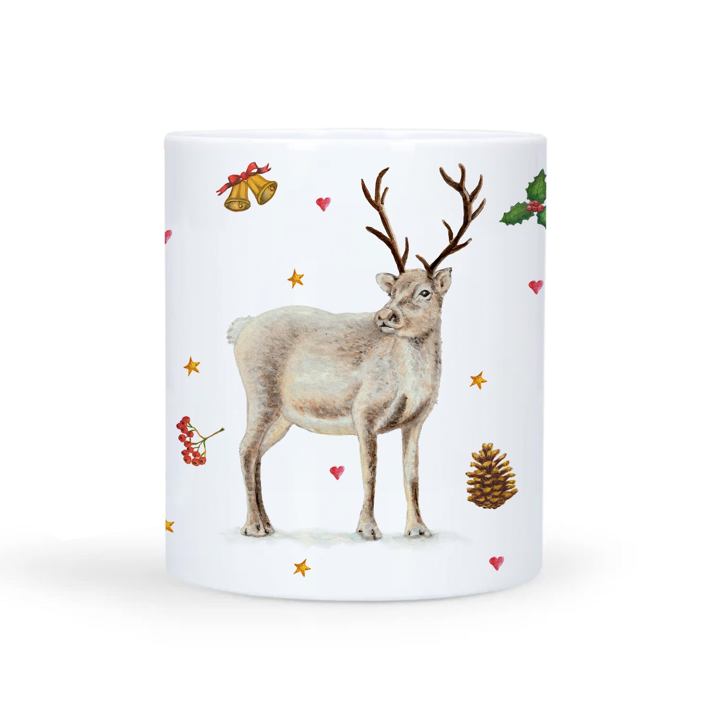 Kids personalized Christmas dinner name plate deer