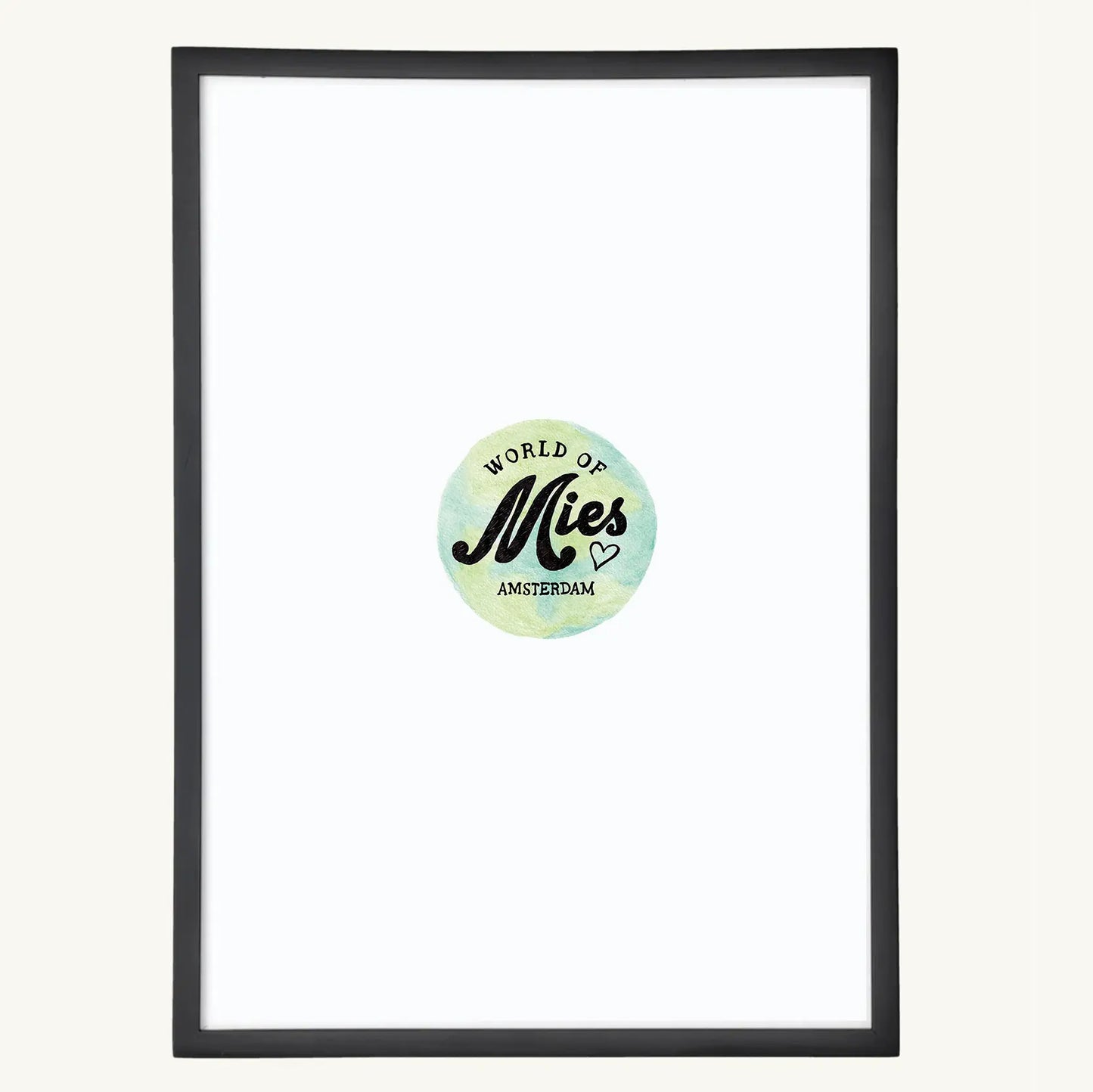 A3 frame black wood