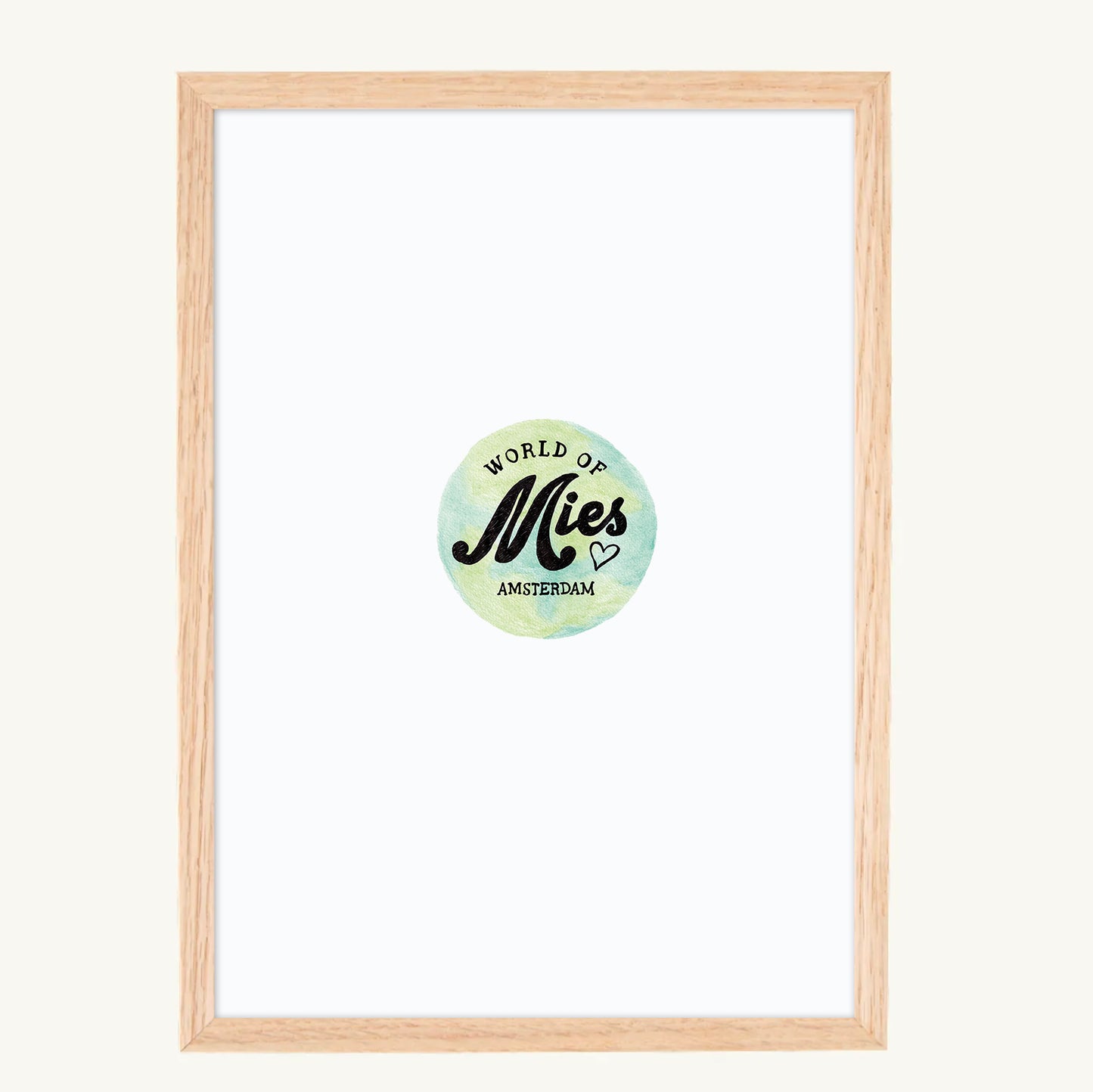 A4 frame white wood