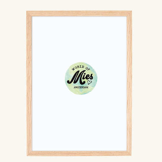 A4 frame white wood