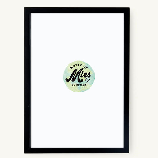 A4 frame black wood