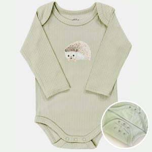 Meegroeiromper egel - sage longsleeve