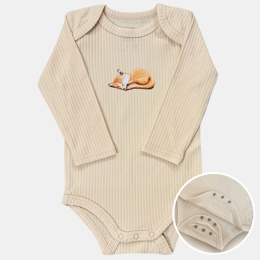 Meegroeiromper vosje - vanille longsleeve