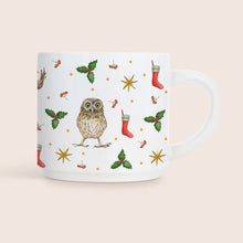 Load image into Gallery viewer, Ceramic Christmas mug rabbit
