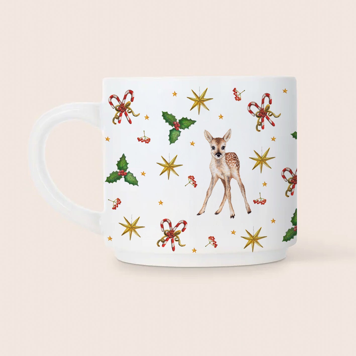 Mini kerstmok konijn keramiek