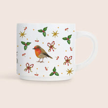 Load image into Gallery viewer, Ceramic Christmas mug rabbit
