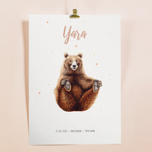 Load image into Gallery viewer, Poster brown bear
