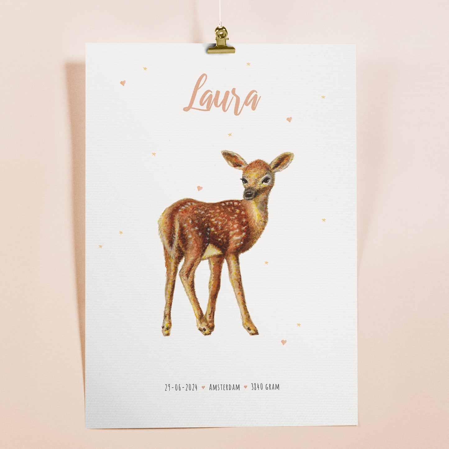 Poster hertje - Art print